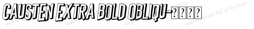 Causten Extra Bold Obliqu字体转换